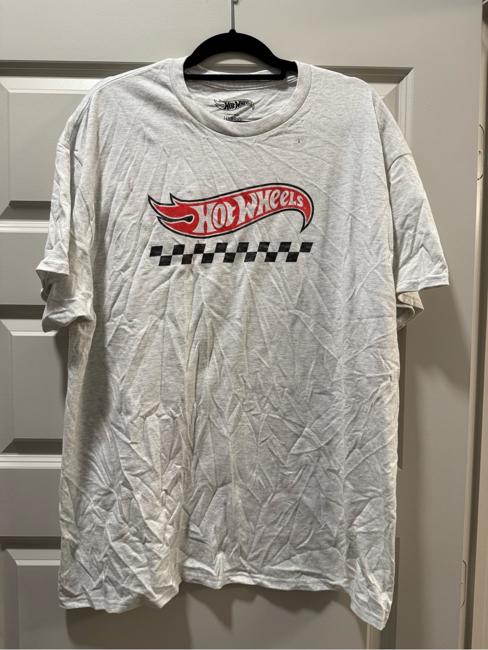 Mattel Hot Wheels Grey Tee with Red Logo